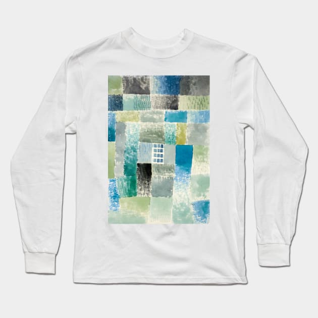 Paul Klee - First house in a settlement, 1926 Long Sleeve T-Shirt by MurellosArt